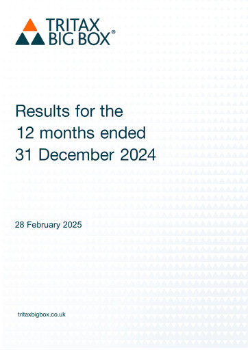 Thumbnail Tritax Big Box REIT Financial Report 2024