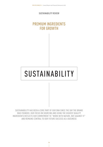 Thumbnail Fever-Tree Drinks Sustainability Report 2021
