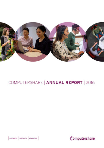 Thumbnail Computershare Annual Report 2016
