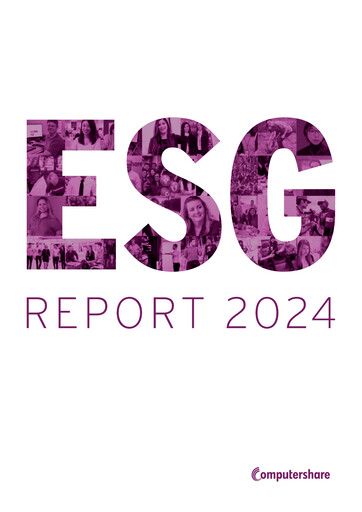 Thumbnail Computershare ESG Report 2024