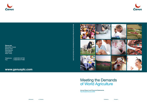 Thumbnail Genus Annual Report 2010