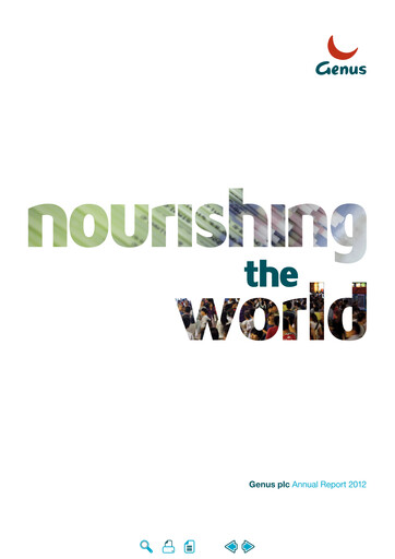 Thumbnail Genus Annual Report 2012