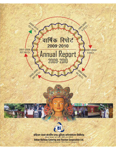 Thumbnail Indian Railway Catering & Tourism Annual Report 2009-2010