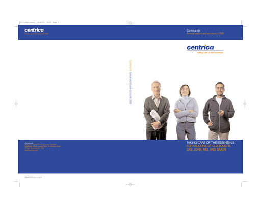 Miniature Centrica Rapport annuel 2000
