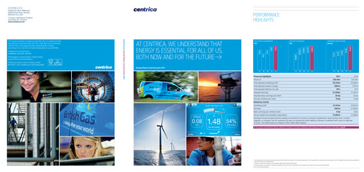 Miniature Centrica Rapport annuel 2011