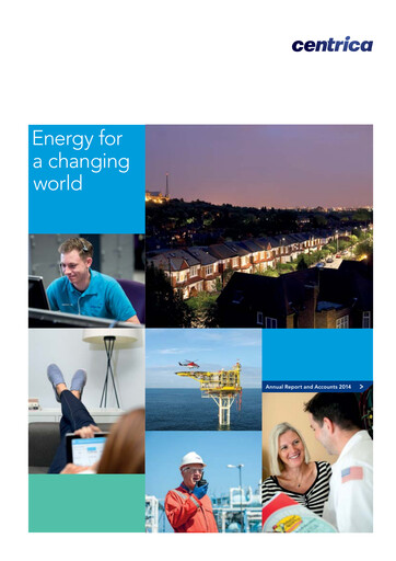 Miniature Centrica Rapport annuel 2014