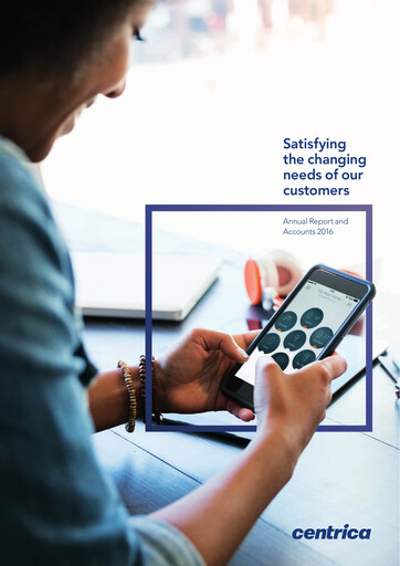 Miniature Centrica Rapport annuel 2016