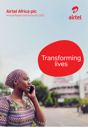 Thumbnail Airtel Africa Annual Report 2021