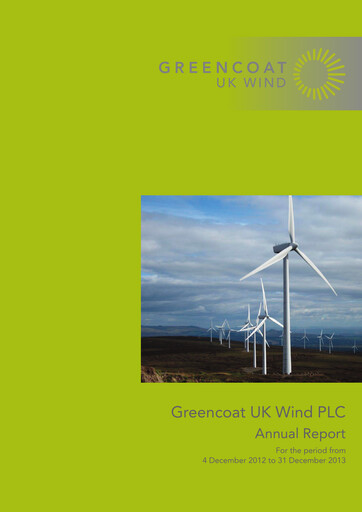 Miniature Greencoat UK Wind Rapport annuel 2013