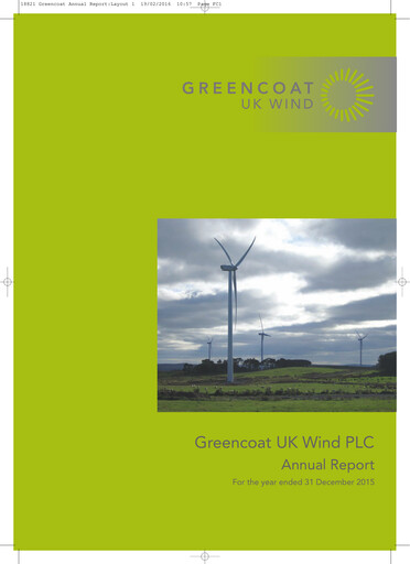Miniature Greencoat UK Wind Rapport annuel 2015