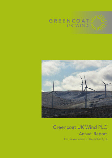 Miniature Greencoat UK Wind Rapport annuel 2016