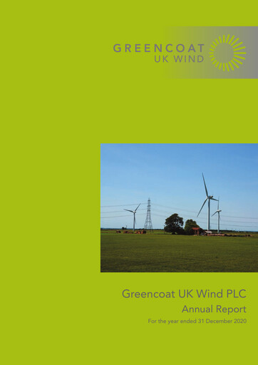 Miniature Greencoat UK Wind Rapport annuel 2020