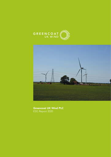 Vorschaubild Greencoat UK Wind ESG-Bericht 2020