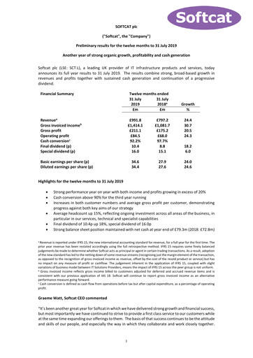 Thumbnail Softcat Financial Report 2019