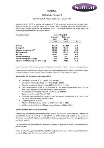 Thumbnail Softcat Half-year Report 2016-h1