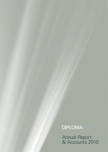 Thumbnail Diploma plc Annual Report 2010