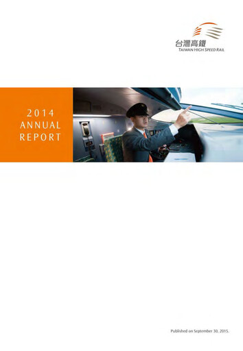 Thumbnail Taiwan High Speed Rail Annual Report 2014