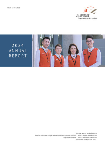 Thumbnail Taiwan High Speed Rail Annual Report 2024