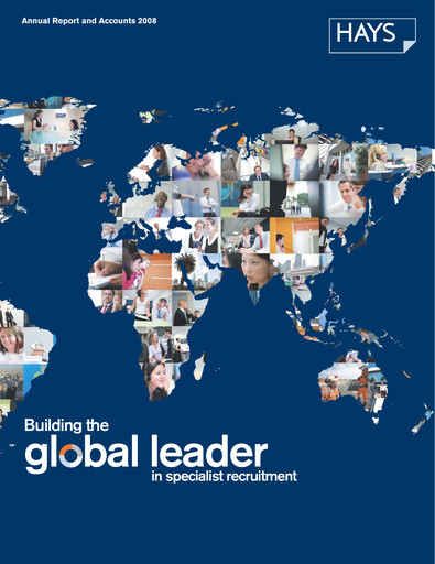 Thumbnail Hays plc Annual Report 2008