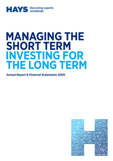 Thumbnail Hays plc Annual Report 2009