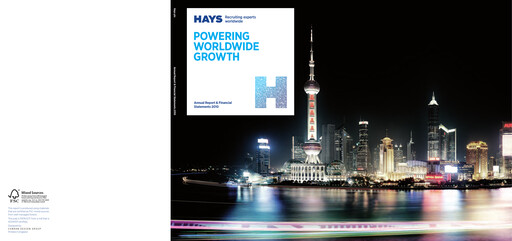 Thumbnail Hays plc Annual Report 2010