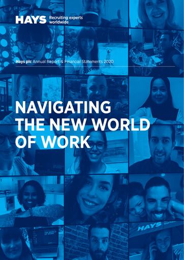 Thumbnail Hays plc Annual Report 2020
