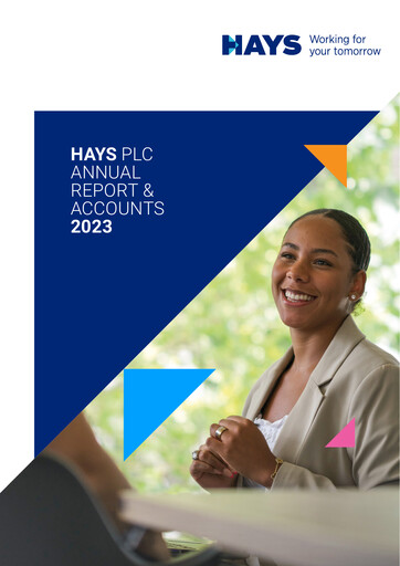 Thumbnail Hays plc Annual Report 2023