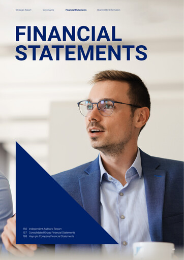 Thumbnail Hays plc Financial Statement 2023