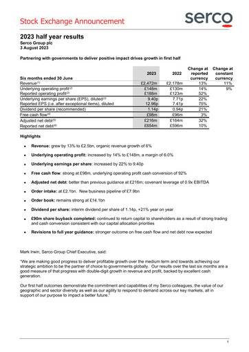 Thumbnail Serco Group Half-year Report 2023-h1