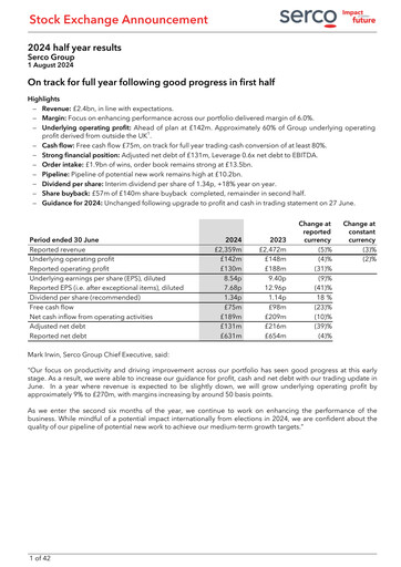 Thumbnail Serco Group Half-year Report 2024-h1
