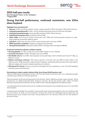 Thumbnail Serco Group Half-year Report 2025-h1