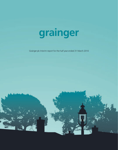 Thumbnail Grainger plc Half-year Report 2010-h1