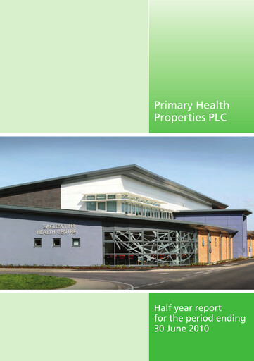 Thumbnail Primary Health Properties Half-year Report 2010-h1