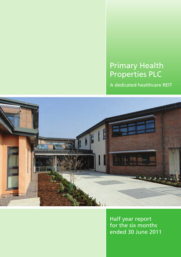 Thumbnail Primary Health Properties Half-year Report 2011-h1