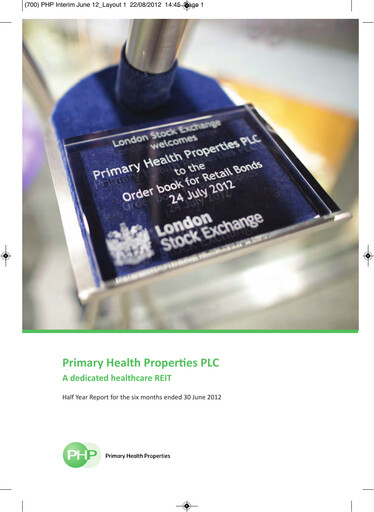 Thumbnail Primary Health Properties Half-year Report 2012-h1