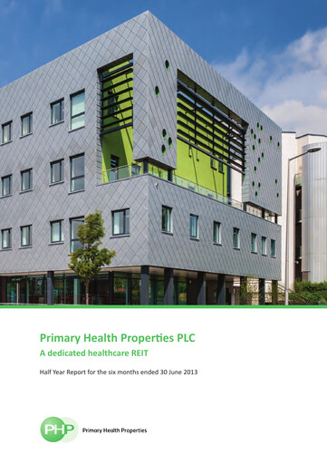 Thumbnail Primary Health Properties Half-year Report 2013-h1