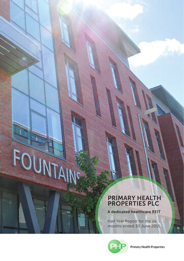 Thumbnail Primary Health Properties Half-year Report 2015-h1
