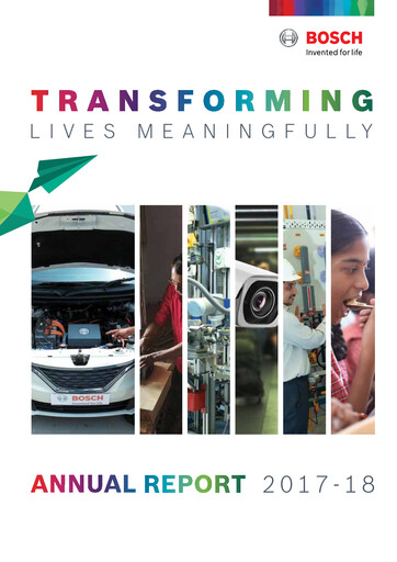 Thumbnail BOSCH India Annual Report 2017-2018