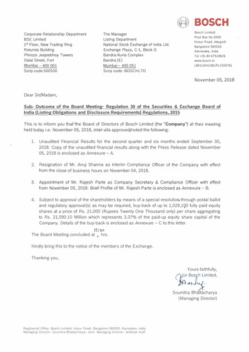 Thumbnail BOSCH India Quarterly Report 2018-q2