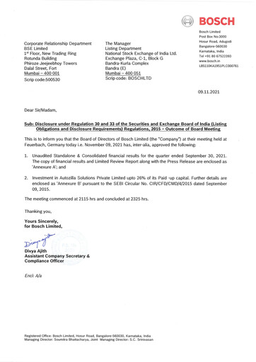 Thumbnail BOSCH India Quarterly Report 2021-q2