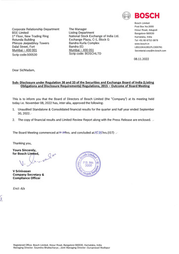 Thumbnail BOSCH India Quarterly Report 2022-q2