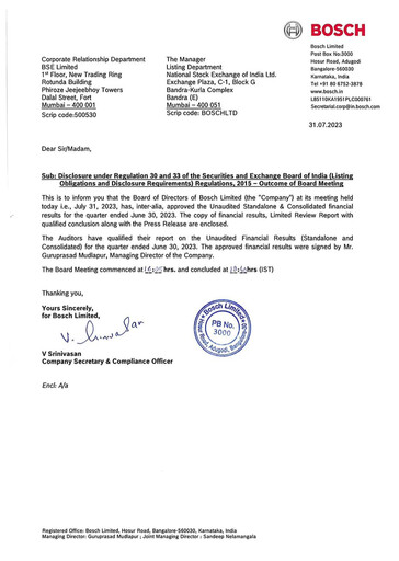 Thumbnail BOSCH India Quarterly Report 2023-q1