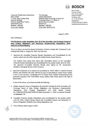 Thumbnail BOSCH India Quarterly Report 2025-q1