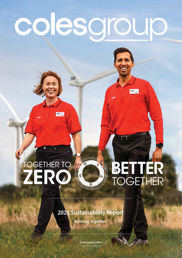 Thumbnail Coles Group
 Sustainability Report 2021