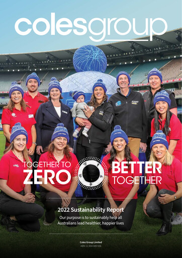 Thumbnail Coles Group
 Sustainability Report 2022