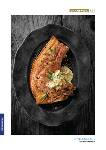 Thumbnail Cranswick Annual Report 2014