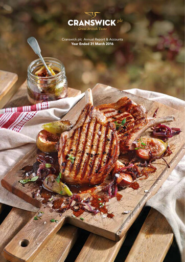 Thumbnail Cranswick Annual Report 2016