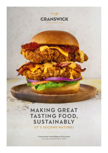 Thumbnail Cranswick Annual Report 2023