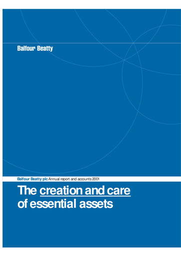 Thumbnail Balfour Beatty Annual Report 2001