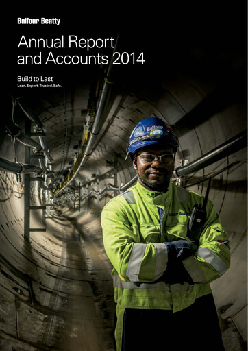Thumbnail Balfour Beatty Annual Report 2014